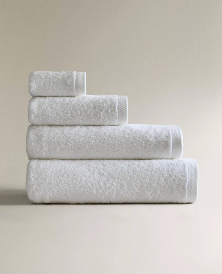 Oteller ve Hastaneler İçin Beyaz El-Yüz Havlusu