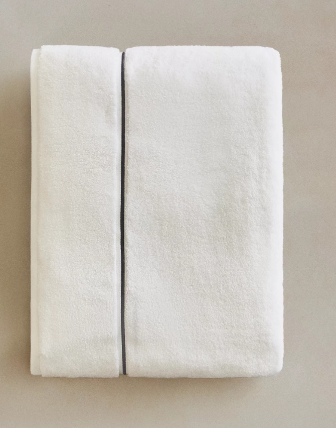 Otto Linen Otel Tipi Nakışlı Havlu