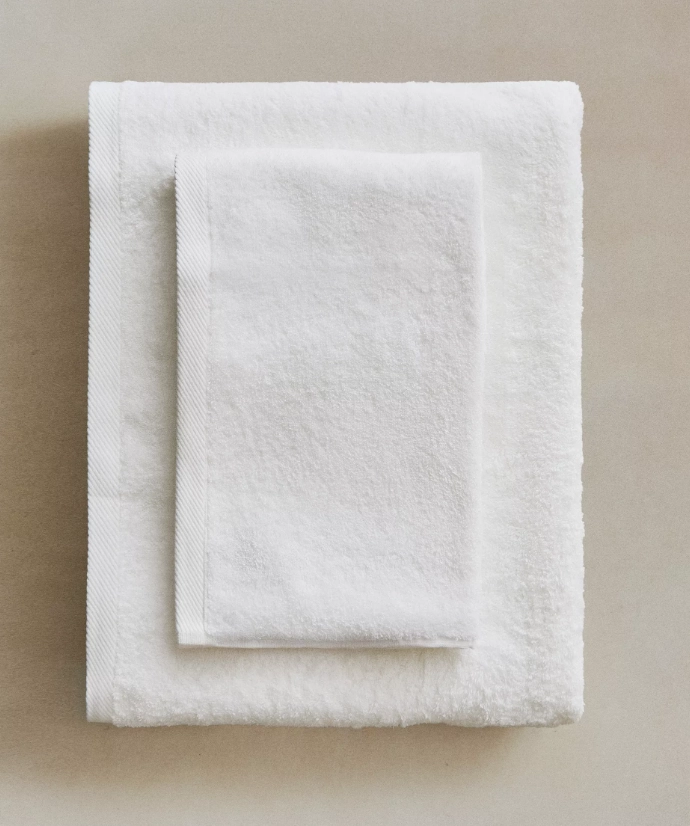 Oteller ve Hastaneler İçin Beyaz El-Yüz Havlusu